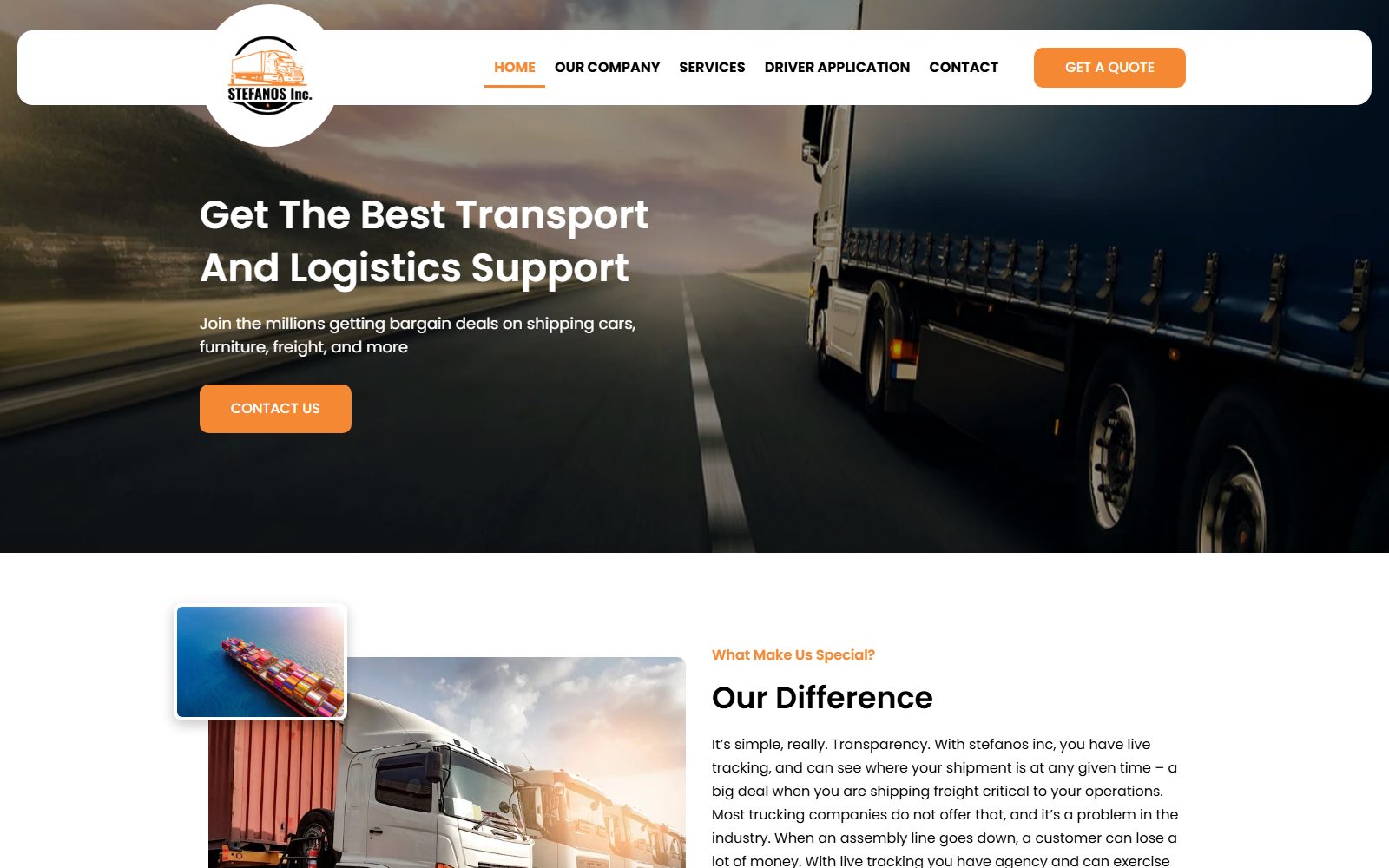 Stefano's Inc. website